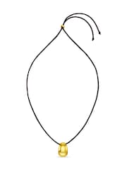 Orelia London Tapered Pendant Cord Gold Tone Necklace - Image 2 of 3