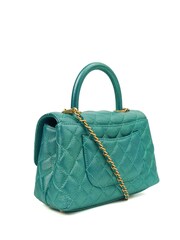 The Handbag Clinic Green Chanel Coco Top Handle Bag - Image 2 of 7