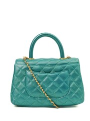 The Handbag Clinic Green Chanel Coco Top Handle Bag - Image 3 of 7