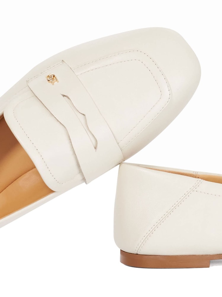 Dune London White Glances Loafers - Image 6 of 6 Dune London White Glances Loafers - Image 6 of 6