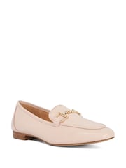 Dune London Natural Grained Loafers - Image 2 of 5