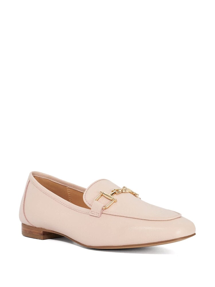 Dune London Natural Grained Loafers - Image 2 of 5