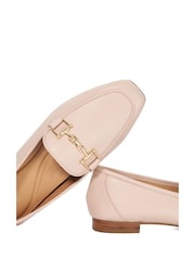 Dune London Natural Grained Loafers - Image 5 of 5