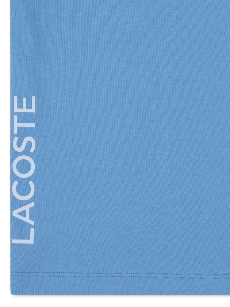 Lacoste Blue Colourblock T-Shirt - Image 4 of 4