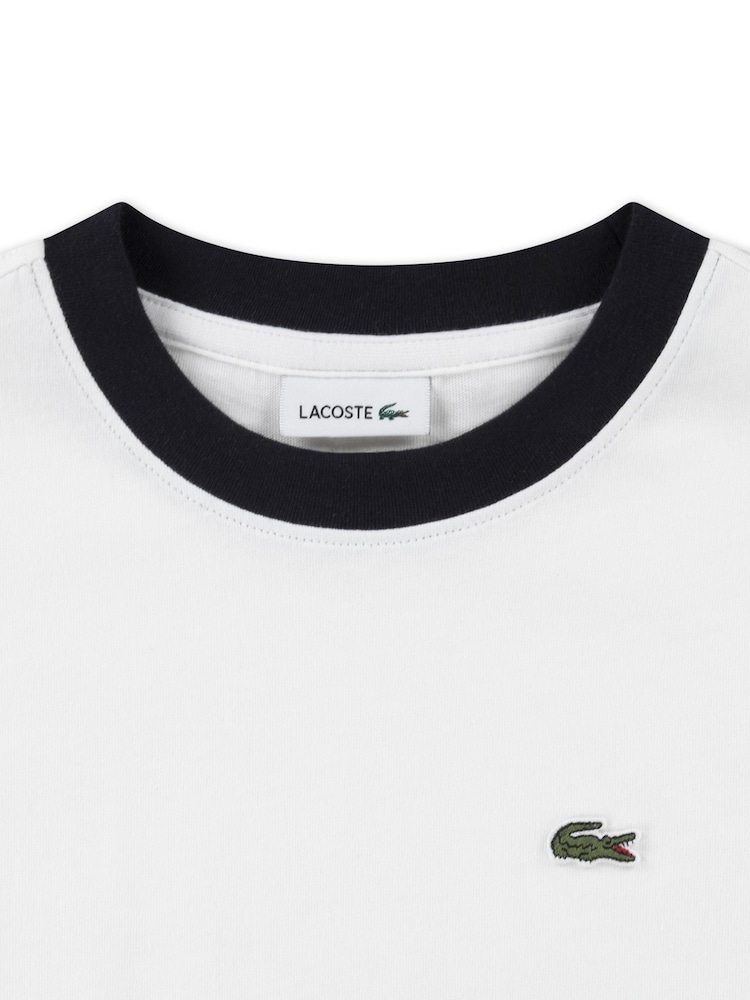 Lacoste Colourblock Relaxed T-Shirt - صورة 4 من 4 Lacoste Colourblock Relaxed T-Shirt - صورة 4 من 4