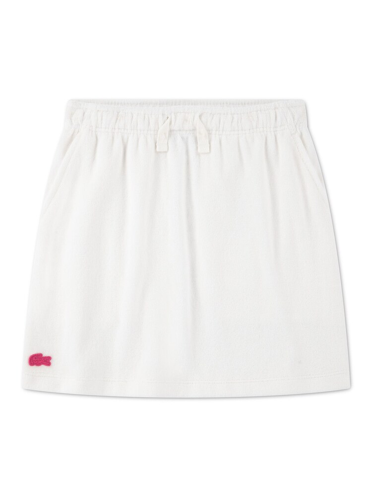 Lacoste White Terry Knit Skirt - Image 1 of 4 Lacoste White Terry Knit Skirt - Image 1 of 4