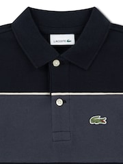 Lacoste Black Colourblock Polo Shirt - Image 4 of 4
