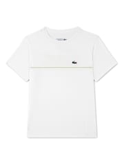Lacoste White Sport Tape Top - Image 1 of 5