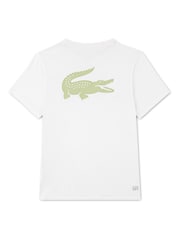 Lacoste White Sport Tape Top - Image 2 of 5