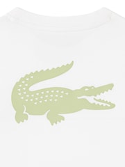 Lacoste White Sport Tape Top - Image 5 of 5