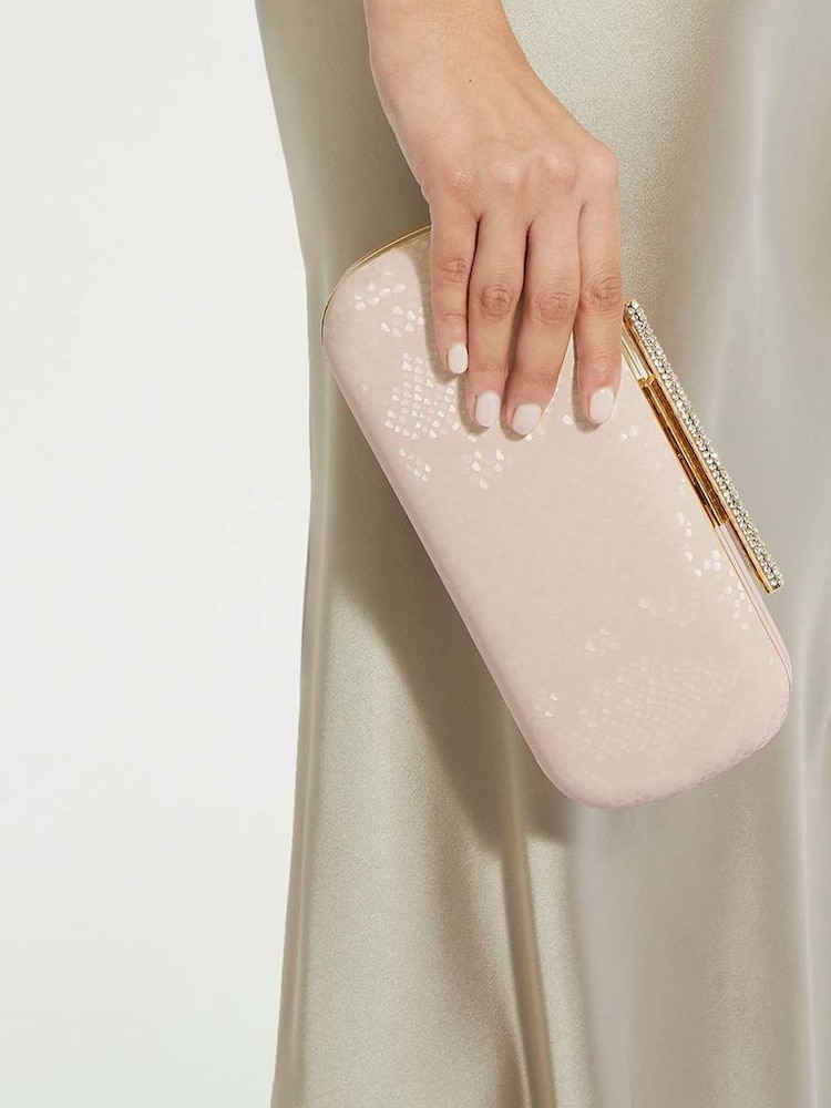 Dune London Natural Body Clutch Bag - Image 1 of 5