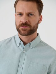 Grün - Saltwell Langärmeliges Oxford-Hemd - Bild 5 von 6