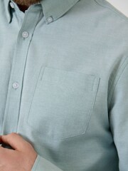 Grün - Saltwell Langärmeliges Oxford-Hemd - Bild 6 von 6