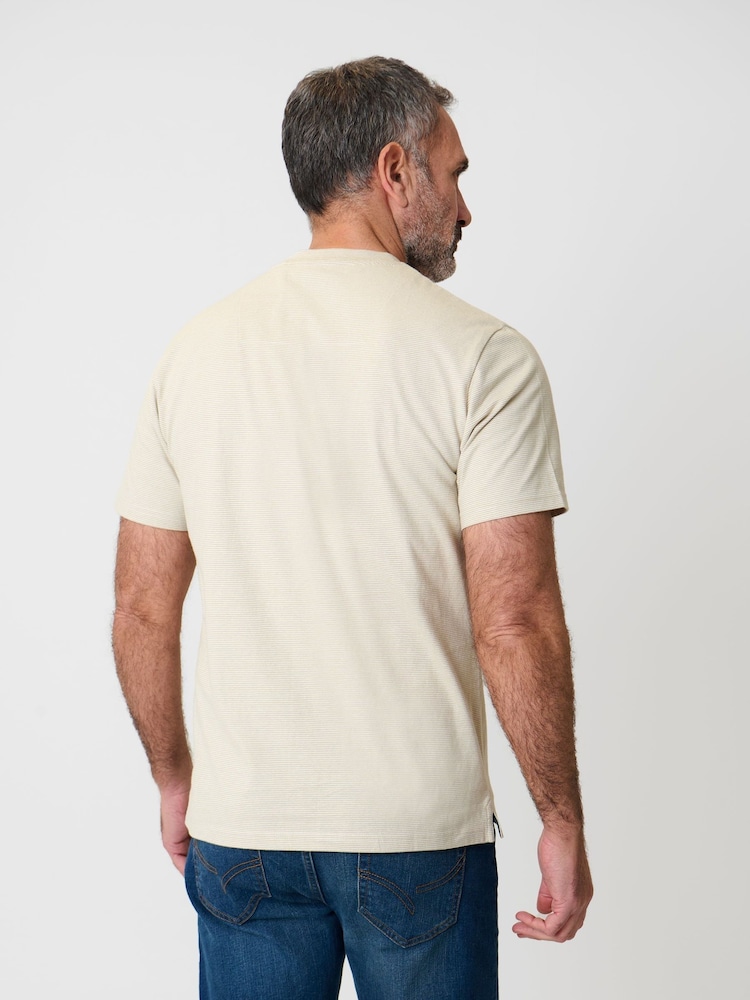 Saltwell Stripe Crew Neck Cotton T-Shirt - Image 2 of 5