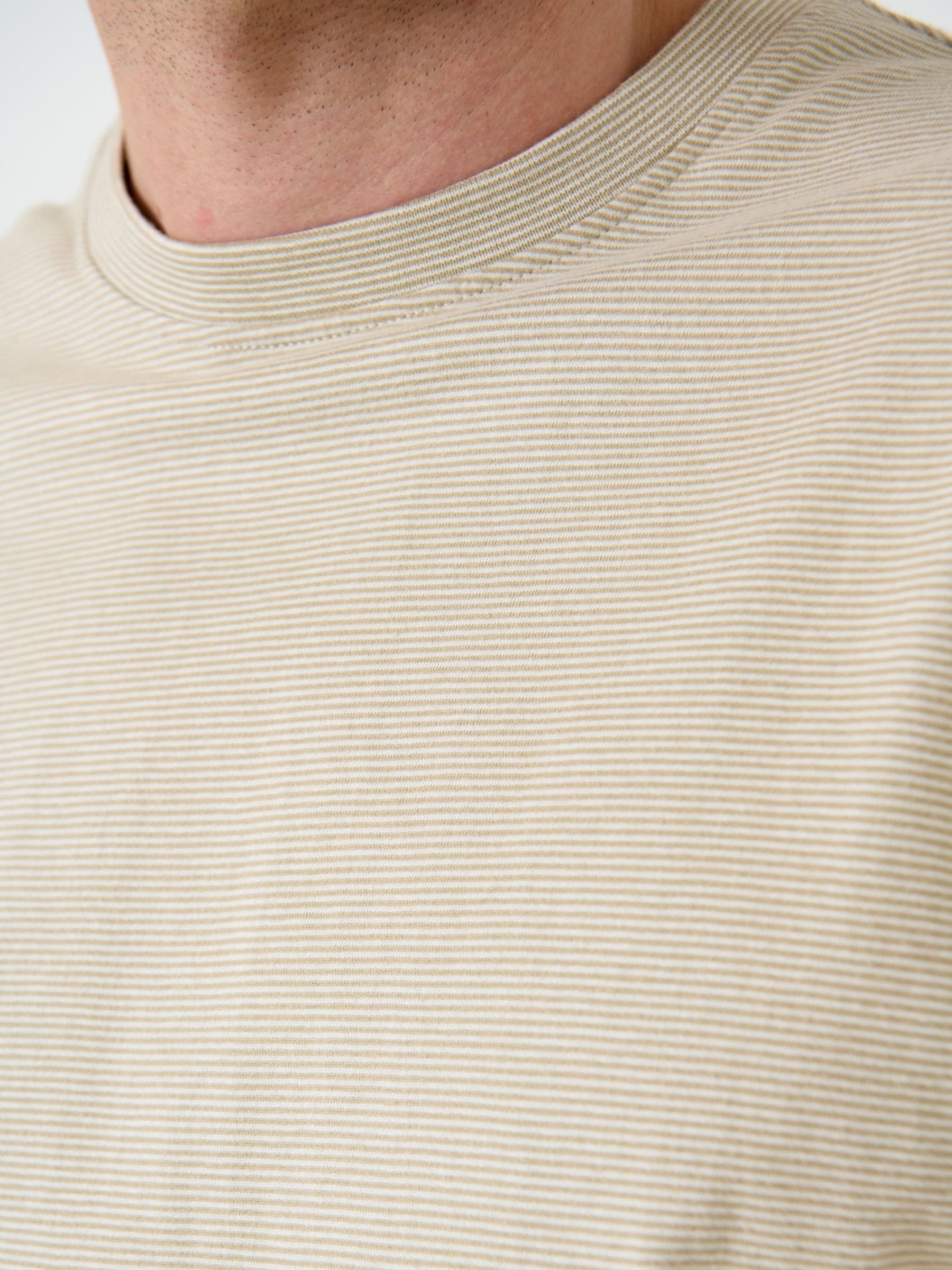 Buy Saltwell Cream Stripe Crew Neck Cotton T-Shirt from Next USA