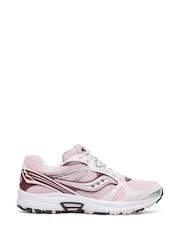 Saucony Pink Grid Legacy Trainers - Image 1 of 6