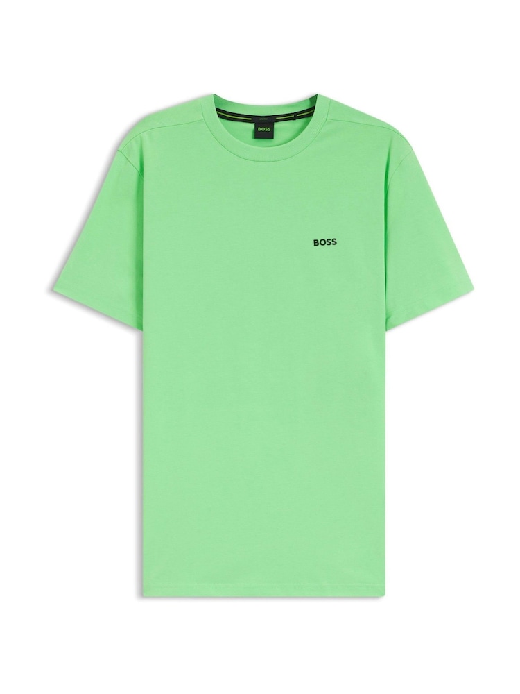 BOSS Mint Green Regular Fit Logo T-Shirt - Image 1 of 1 BOSS Mint Green Regular Fit Logo T-Shirt - Image 1 of 1