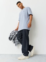 BOSS Pastel Blue Regular Fit Logo T-Shirt - Image 2 of 6