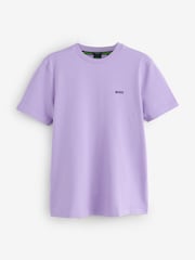 BOSS Orchid Purple Regular Fit Logo T-Shirt - Image 2 of 3