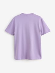 BOSS Orchid Purple Regular Fit Logo T-Shirt - Image 3 of 3