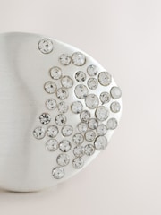 Gümüş Ton - Üzvi Səki Parıldayan Üzük - 3şəkildən 2 şəkil