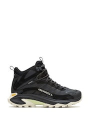 Merrell Black Moab Speed 2 Mid Gortex Trainers - Image 1 of 6