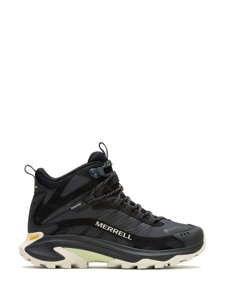 Merrell Black Moab Speed 2 Mid Gortex Trainers - Image 1 of 6