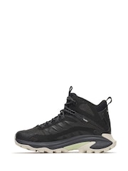 Merrell Black Moab Speed 2 Mid Gortex Trainers - Image 2 of 6