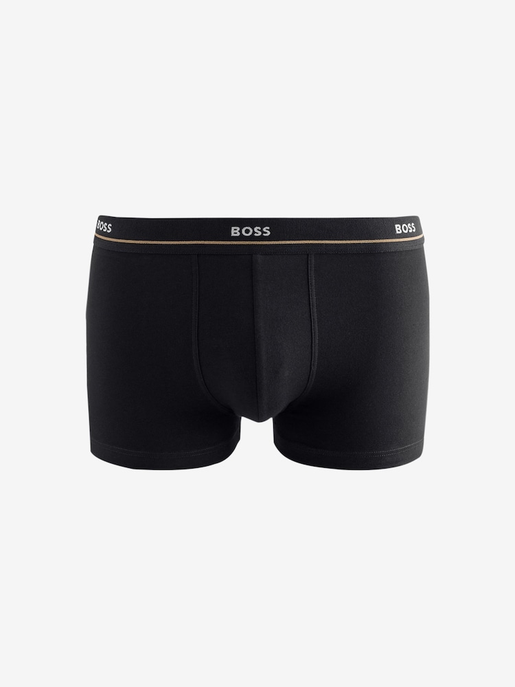 BOSS Natural Essential Logo Boxer Trunks 5 Pack - Image 6 of 6