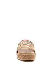 Rocket Dog Cream Faye Alti Raffia Sandals - Image 3 of 6