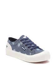 Rocket Dog Blue Jazzin Plus Flora Cotton Trainer - Image 1 of 7