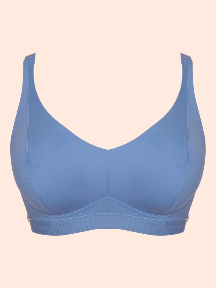 Curvy Kate Blue Zen Non-Wired Bralette - Image 6 of 6 Curvy Kate Blue Zen Non-Wired Bralette - Image 6 of 6