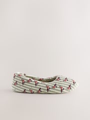 Zelena/bela - Ballet Printed Slippers - Slika 3 iz 5