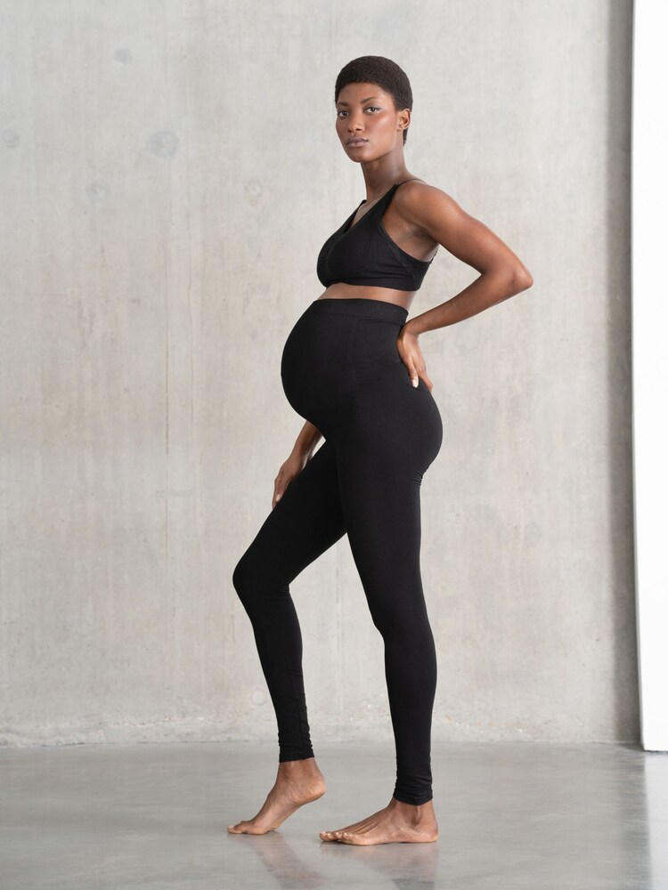 Seraphine Soft Bamboo Maternity Leggings 2 Pack - Image 2 de 4