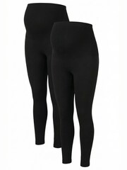 Seraphine Soft Bamboo Maternity Leggings 2 Pack - Image 4 de 4