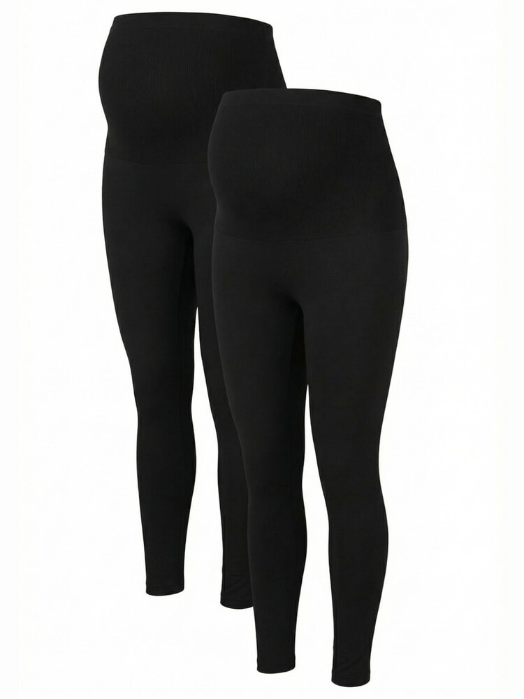 Seraphine Soft Bamboo Maternity Leggings 2 Pack - Image 4 de 4