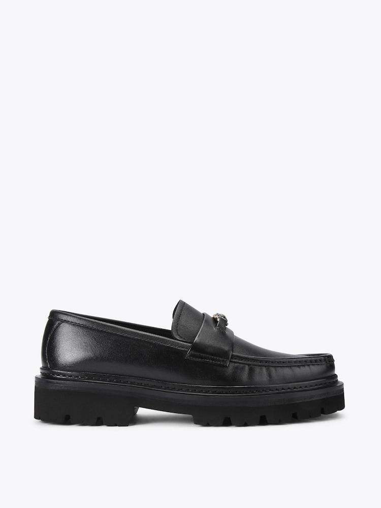 Kurt Geiger London Black Fenchurch Loafer Shoes - Image 1 of 4