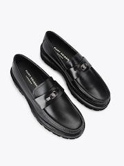 Kurt Geiger London Black Fenchurch Loafer Shoes - Image 2 of 4