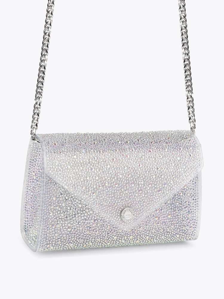 أزرق - حقيبة يد صغيرة من الفينيل Positano من Carvela - صورة 2 من 5