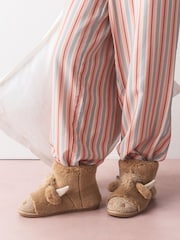Brown 3D Hamish Boot Slippers - Image 1 of 8