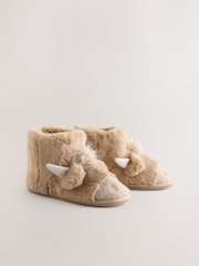 Brown 3D Hamish Boot Slippers - Image 5 of 8