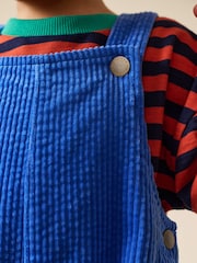 Кобальтово-синій - Textured Corduroy Dungarees (3mths-7yrs) - Image 4 of 4