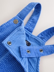 Kobaltblau - Latzhose aus strukturiertem Cord (3M.–7J.) - Bild 7 von 8