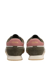Gola Green Printer Suede Trainers - Image 3 of 4