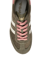 Gola Green Printer Suede Trainers - Image 4 of 4