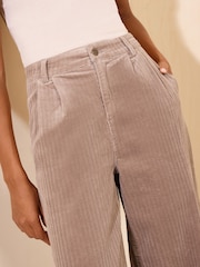 Neutral-Taupe - Friends Like These Tailored-Cordhose mit weitem Bein - Bild 3 von 5