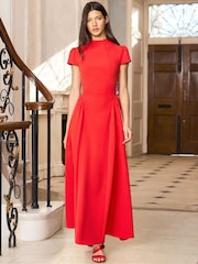 Ro&Zo Red Mariam Cap Sleeve Maxi Dress - Image 1 of 4