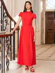 Ro&Zo Red Mariam Cap Sleeve Maxi Dress - Image 3 of 4