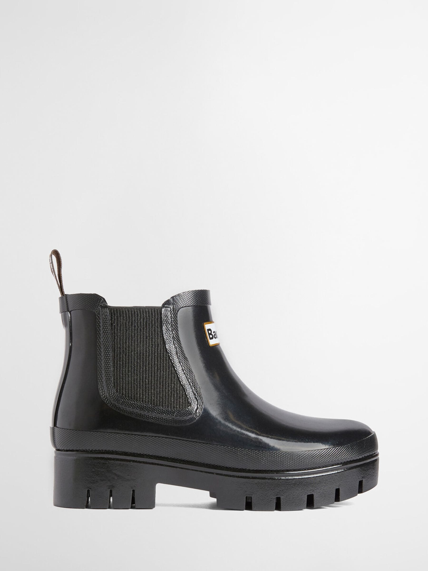 Barbour Women's Black Halton Faux-Fur Lined Ankle Wellies - Image 1
