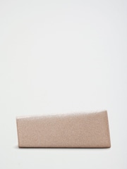 Lipsy Gold Glitter Asymetric Clutch Bag - Image 5 of 7